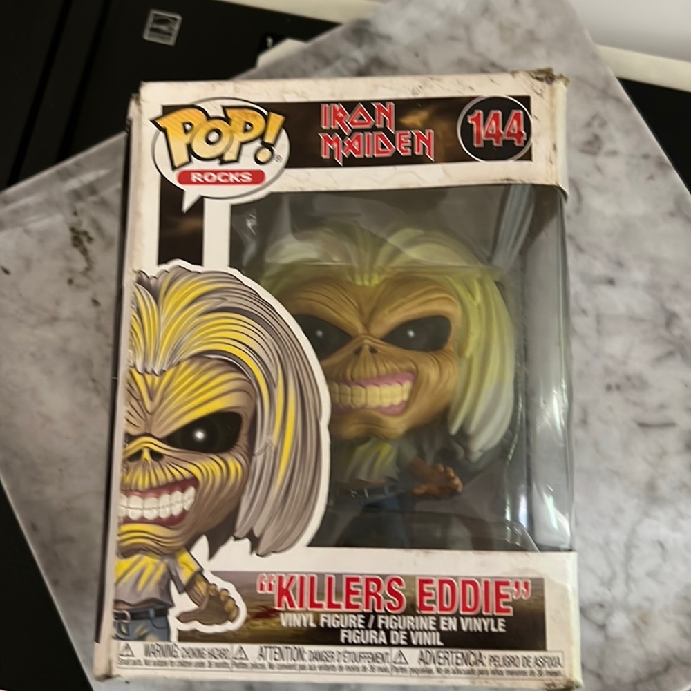 Funko Pop rocks iron maiden number 144 killers Eddie.